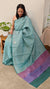 14R8 - Teal blue silky kota saree