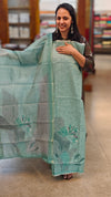 94FP - Teal tissue kota suit