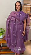 Purple Net Kota suit