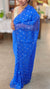 M3S - Cobalt blue organza silk saree
