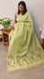 EX46 - Lime green Jamdani saree