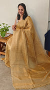 Golden tissue silk saree - 409TC
