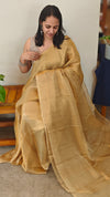 Golden tissue silk saree - 409TC