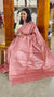 Blush pink woven tussar silk saree - 2490SM