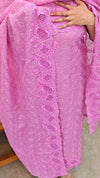702CW - Lilac tepchi kota suit with cutwork embroidery