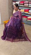 purple Bailou saree