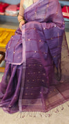 purple Bailou saree