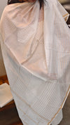 MC058 Off white and golden chanderi suit