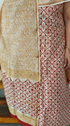 Brick Red Chanderi Salwar Suit