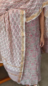 Block printed Maheshwari suit