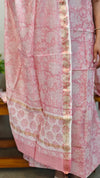 Light Peach Maheshwari suit