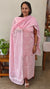 CW3DF Light Pink Chikankari Net Kota 2 Piece Suit