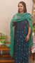 Navy blue and Green Cotton Salwar