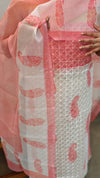 Pink and off White Tepchi kota suit