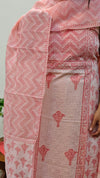 Pink and Off White Tepchi Kota suit