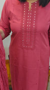 Blush pink kurti set
