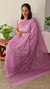 4XG - Lavender tepchi organza saree