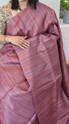 Mauve Jute silk saree
