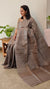 Taupe shade Jute silk saree