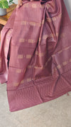 Onion pink tussar silk saree