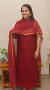 L12 - Maroon muslin suit
