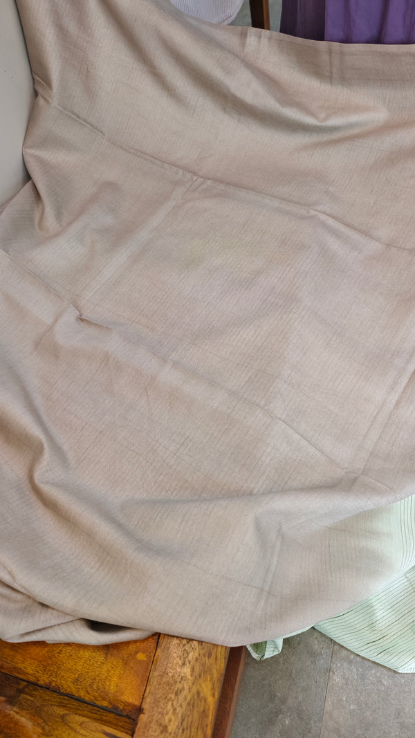 Pastel green and beige bhagalpuri silk saree