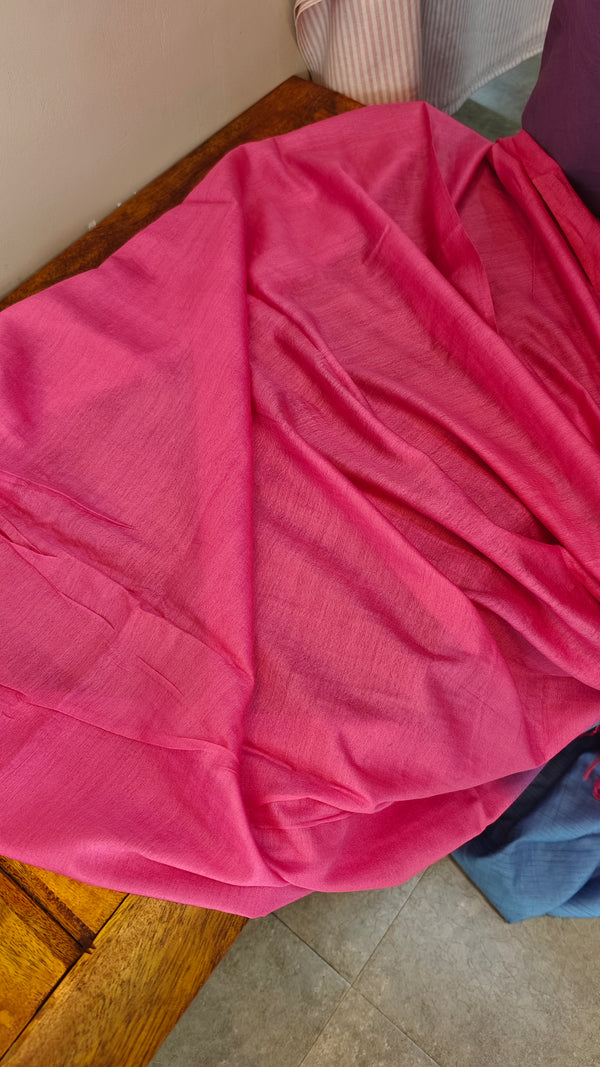 Light blue and pink bhagalpuri silk saree