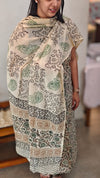 Block printed cotton suit
