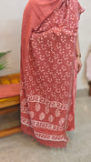 Brick Red linen cotton salwar suit