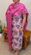 Pink silky kota salwar suit