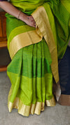 Light green soft silk saree