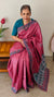 Rogue pink kutch work tussar silk saree