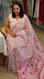 Pink Net Kota saree with chikankari palla