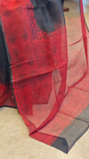 Black and Red super net kota saree