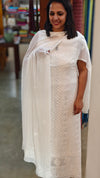 White Georgette salwar suit