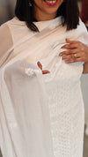 White Georgette salwar suit