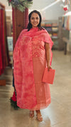 Pink net kota salwar suit