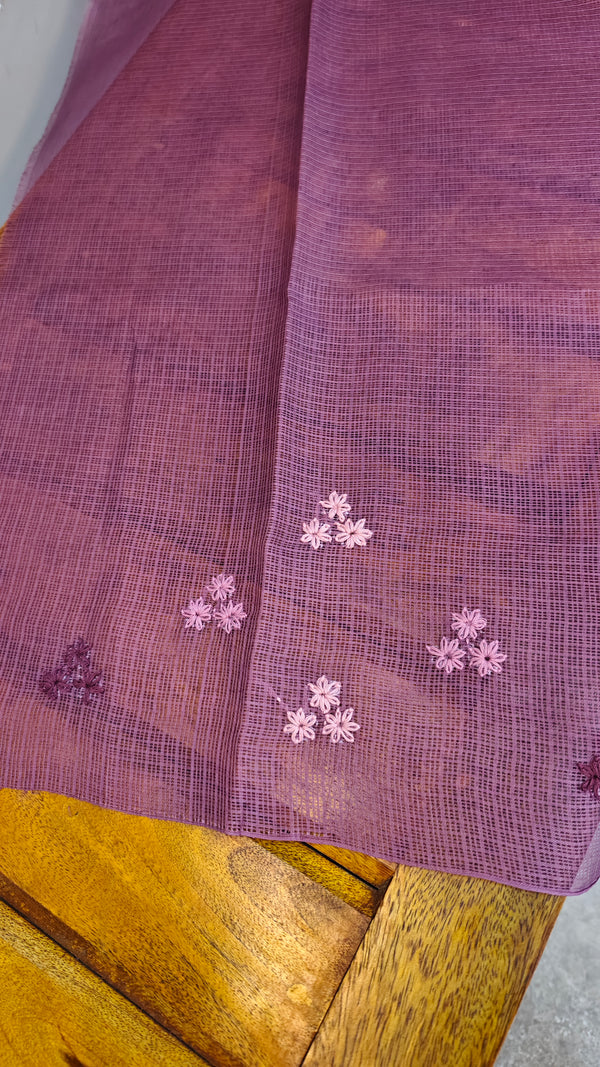 Mauve shade net kota saree - 315PR