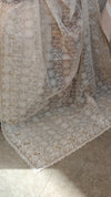 Off white tepchi kota cutwork saree