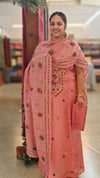 Light Pink chanderi salwar suit