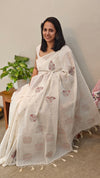 off white cotton saree