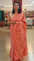 Peach semi tussar silk saree