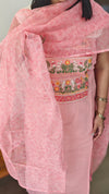 Peachhand embroidered net kota suit