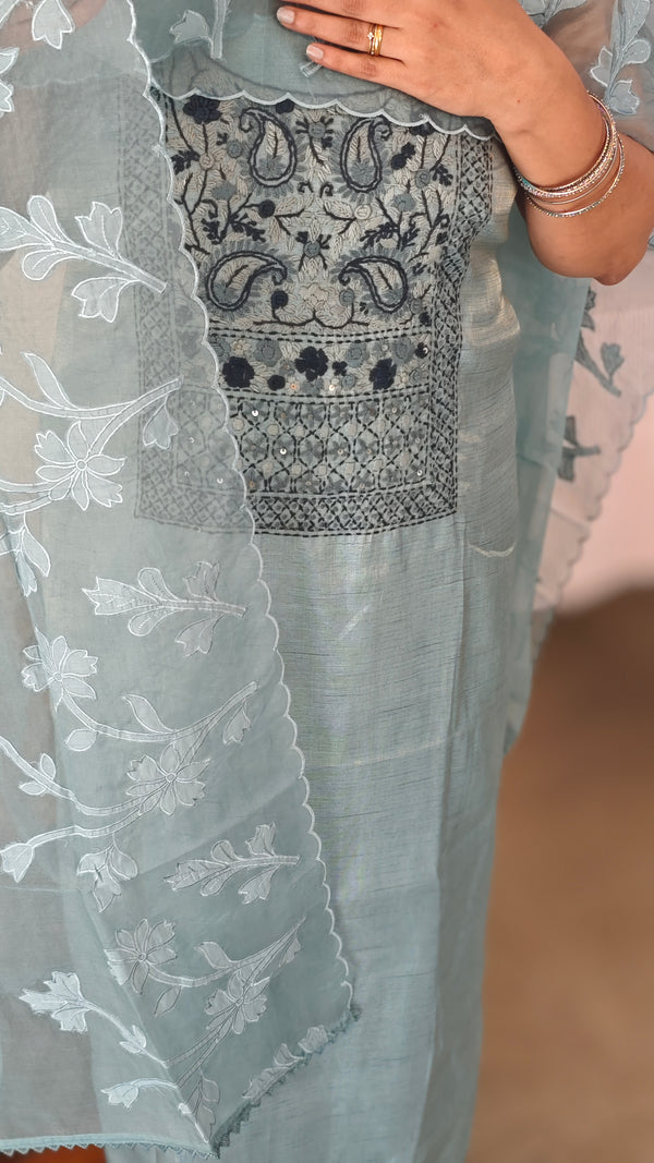 Tealtissue linen salwar suit