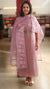 Mauve shade georgette organza suit