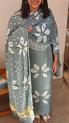 MOD1001 Bluish grey modal silk salwar suit