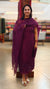 Purple silky kota suit