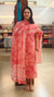 Peach cotton bathik printed suit