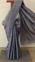 Bluish grey tussar silk saree - 3754