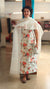 Floral printed powder blue suit